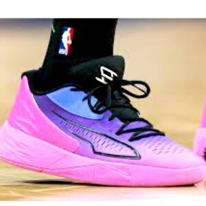 PUMA Womens Stewie 1 Causing Trouble Basketball Sneakers Shoes - Pink